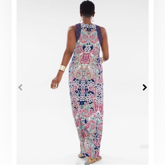 Chico’s Crown Paisley Maxi Dress - Picture 2 of 8